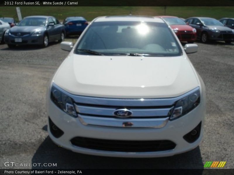 White Suede / Camel 2012 Ford Fusion SE