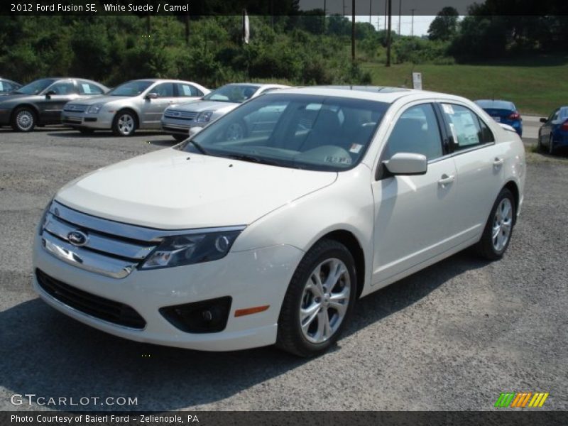 White Suede / Camel 2012 Ford Fusion SE