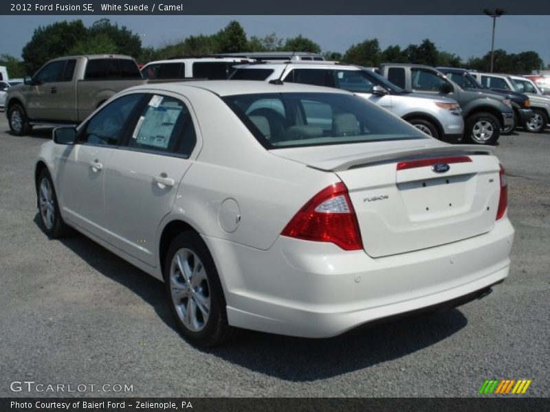 White Suede / Camel 2012 Ford Fusion SE