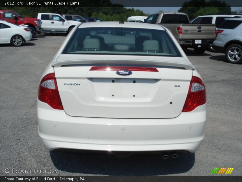 White Suede / Camel 2012 Ford Fusion SE