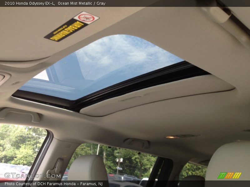 Ocean Mist Metallic / Gray 2010 Honda Odyssey EX-L