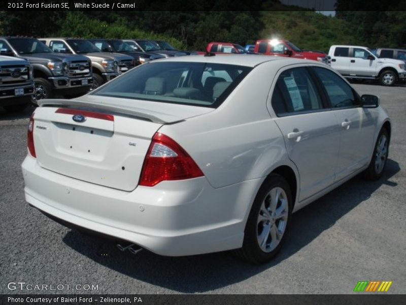 White Suede / Camel 2012 Ford Fusion SE