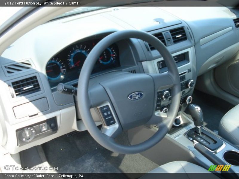 White Suede / Camel 2012 Ford Fusion SE