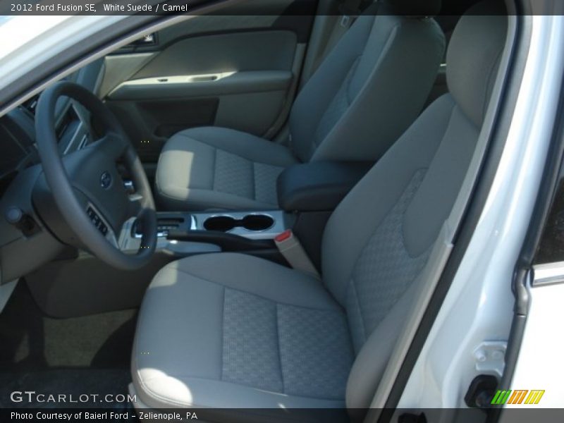 White Suede / Camel 2012 Ford Fusion SE