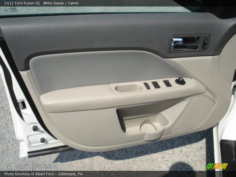White Suede / Camel 2012 Ford Fusion SE