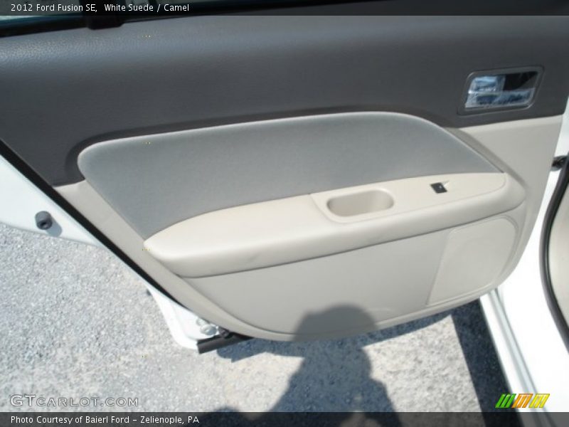White Suede / Camel 2012 Ford Fusion SE