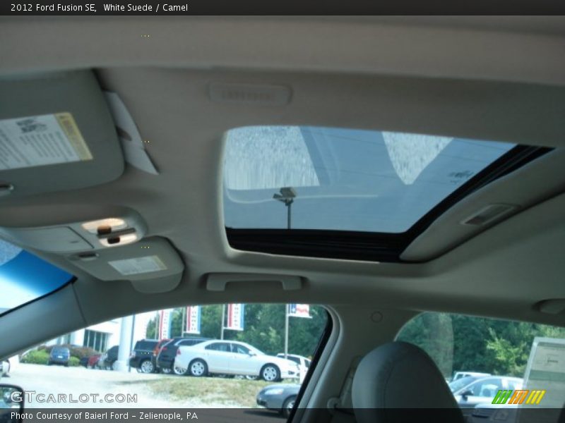 White Suede / Camel 2012 Ford Fusion SE