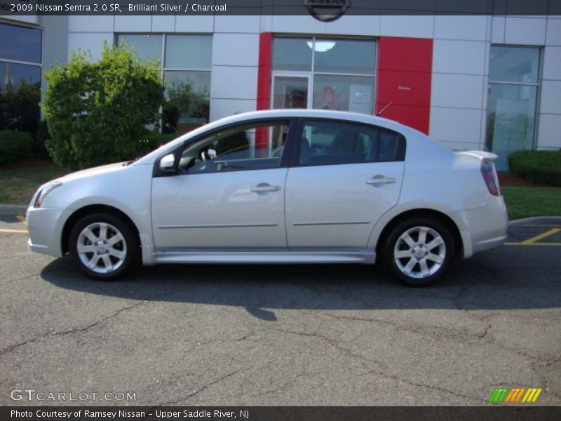 Brilliant Silver / Charcoal 2009 Nissan Sentra 2.0 SR