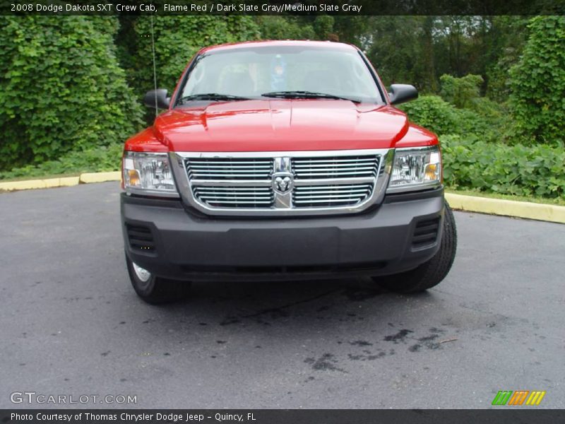 Flame Red / Dark Slate Gray/Medium Slate Gray 2008 Dodge Dakota SXT Crew Cab