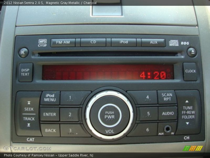 Magnetic Gray Metallic / Charcoal 2012 Nissan Sentra 2.0 S