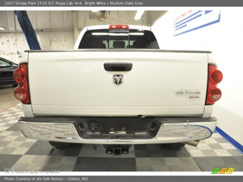 Bright White / Medium Slate Gray 2007 Dodge Ram 2500 SLT Mega Cab 4x4