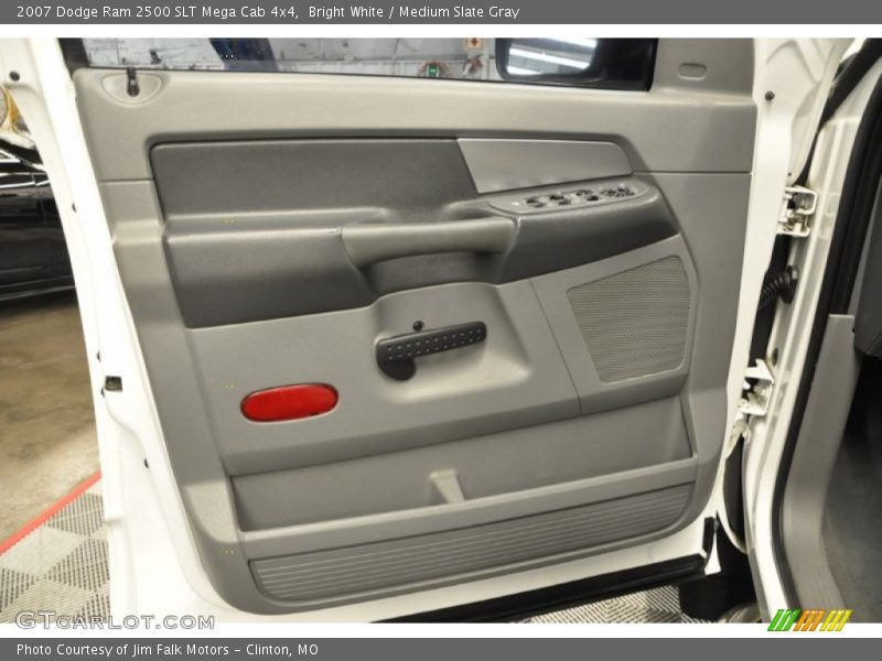 Bright White / Medium Slate Gray 2007 Dodge Ram 2500 SLT Mega Cab 4x4