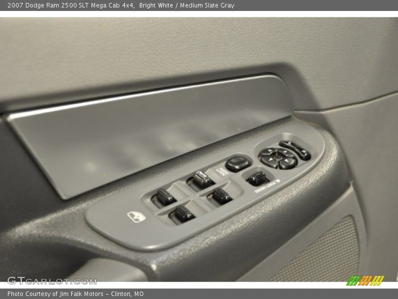 Bright White / Medium Slate Gray 2007 Dodge Ram 2500 SLT Mega Cab 4x4