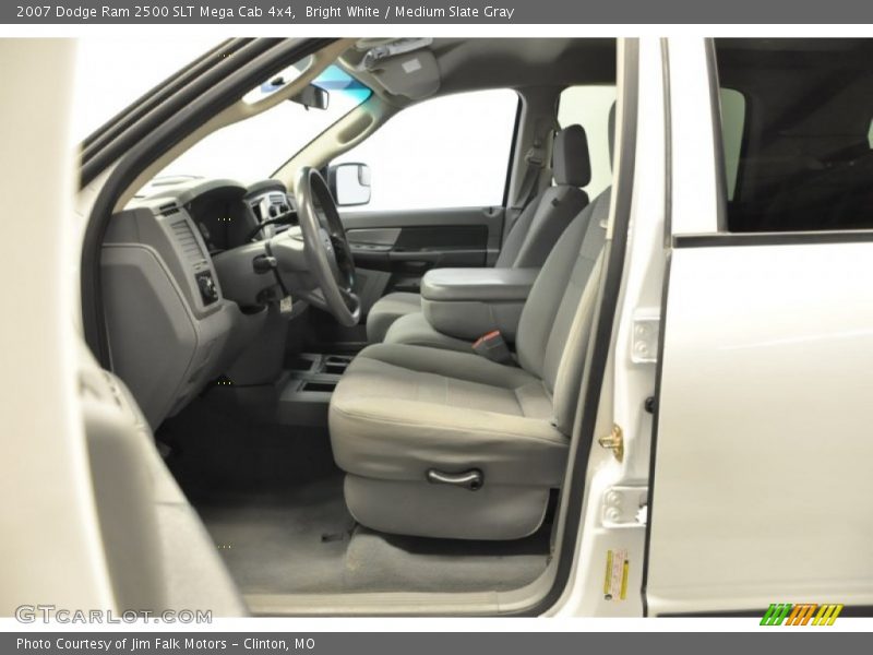 Bright White / Medium Slate Gray 2007 Dodge Ram 2500 SLT Mega Cab 4x4