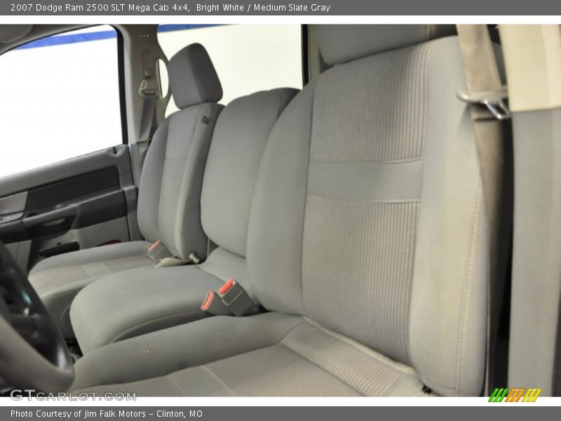 Bright White / Medium Slate Gray 2007 Dodge Ram 2500 SLT Mega Cab 4x4