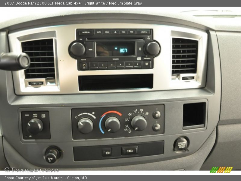 Bright White / Medium Slate Gray 2007 Dodge Ram 2500 SLT Mega Cab 4x4