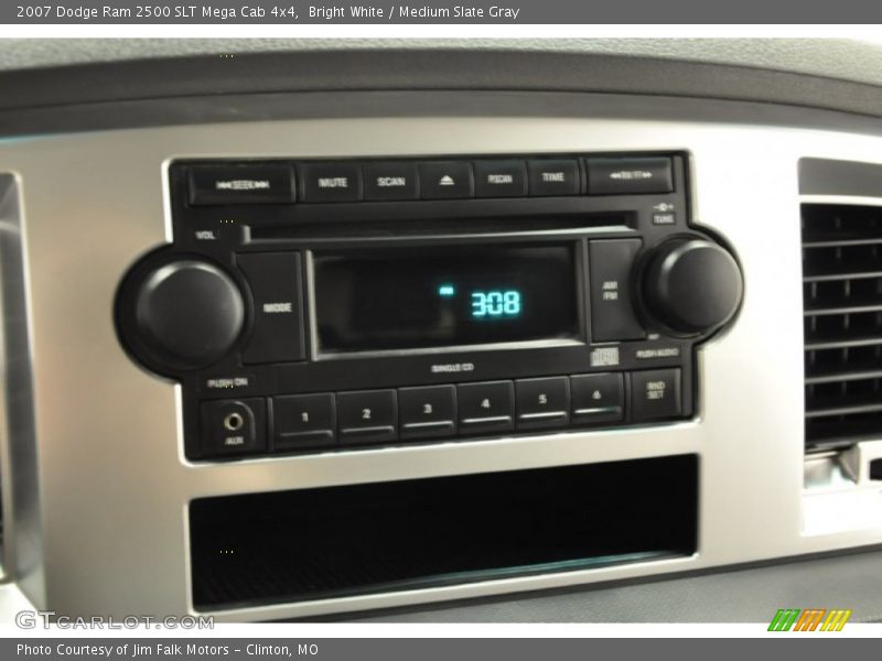 Bright White / Medium Slate Gray 2007 Dodge Ram 2500 SLT Mega Cab 4x4
