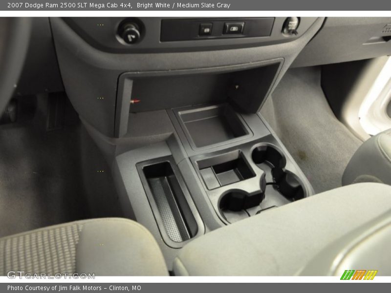 Bright White / Medium Slate Gray 2007 Dodge Ram 2500 SLT Mega Cab 4x4