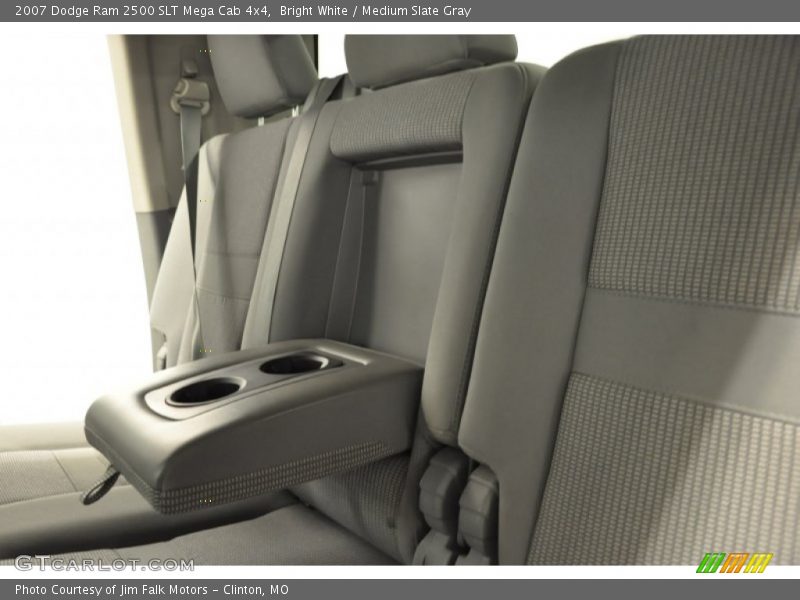 Bright White / Medium Slate Gray 2007 Dodge Ram 2500 SLT Mega Cab 4x4