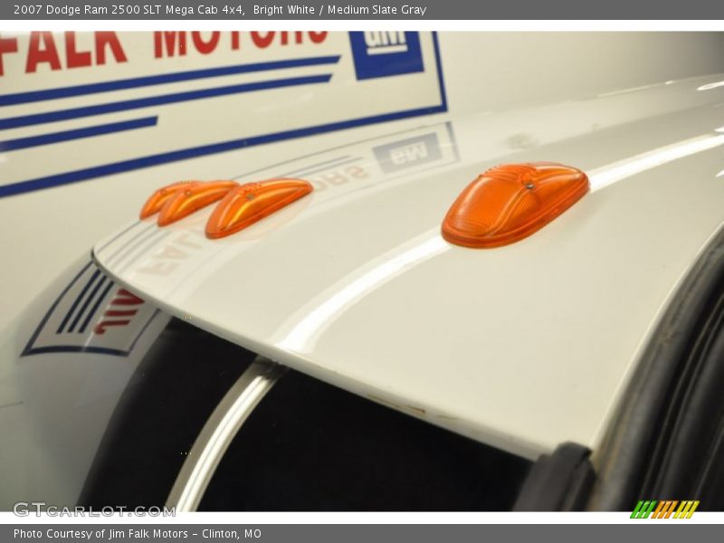 Bright White / Medium Slate Gray 2007 Dodge Ram 2500 SLT Mega Cab 4x4