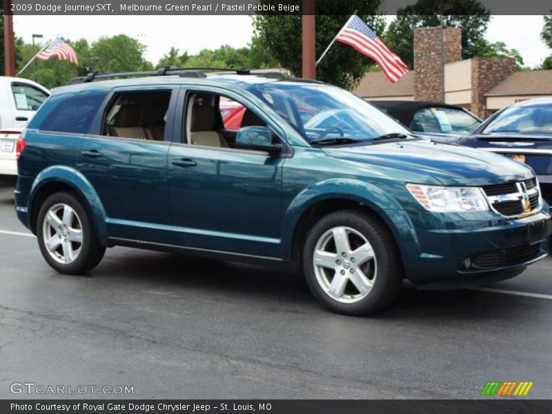 Melbourne Green Pearl / Pastel Pebble Beige 2009 Dodge Journey SXT