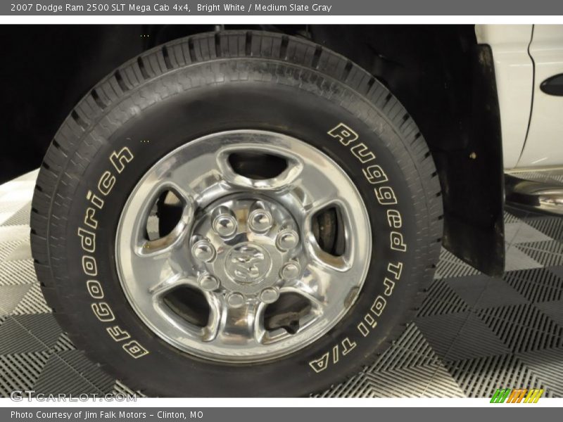 Bright White / Medium Slate Gray 2007 Dodge Ram 2500 SLT Mega Cab 4x4
