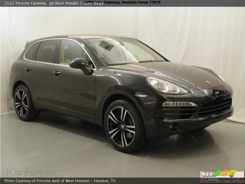 Jet Black Metallic / Luxor Beige 2012 Porsche Cayenne