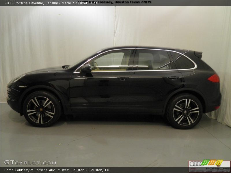 Jet Black Metallic / Luxor Beige 2012 Porsche Cayenne