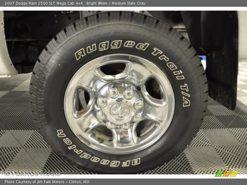 Bright White / Medium Slate Gray 2007 Dodge Ram 2500 SLT Mega Cab 4x4