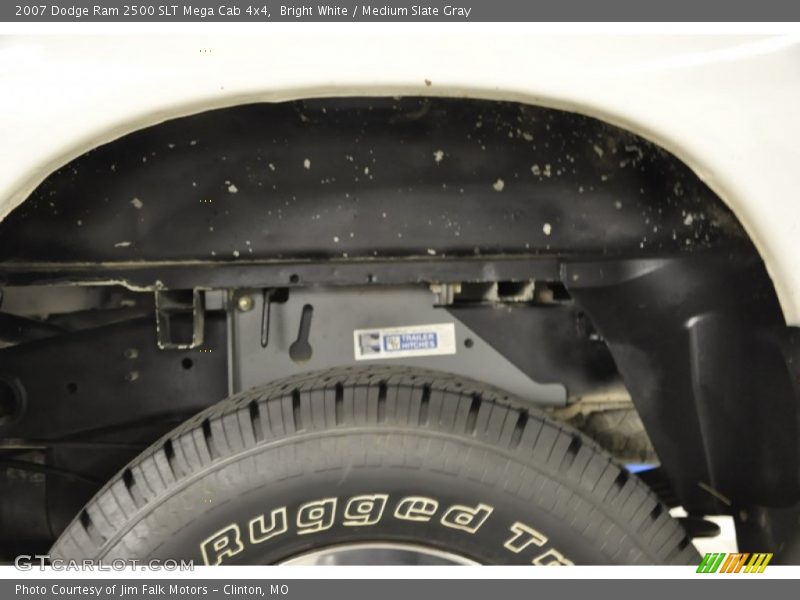 Bright White / Medium Slate Gray 2007 Dodge Ram 2500 SLT Mega Cab 4x4