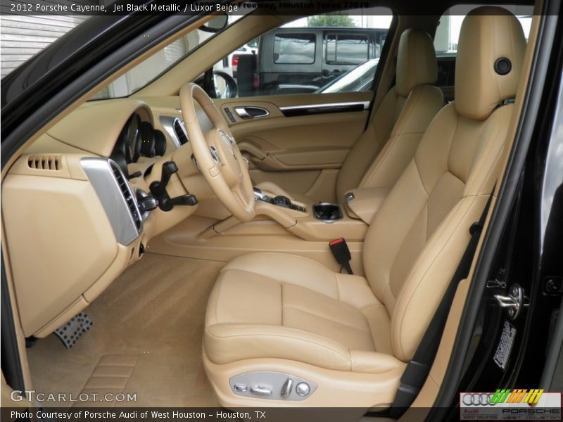 Jet Black Metallic / Luxor Beige 2012 Porsche Cayenne