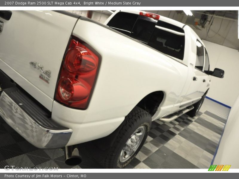 Bright White / Medium Slate Gray 2007 Dodge Ram 2500 SLT Mega Cab 4x4