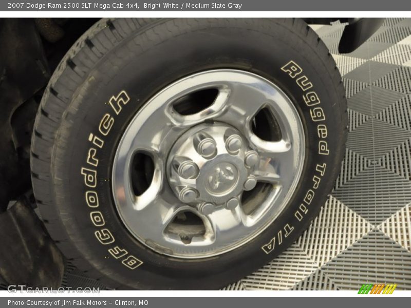 Bright White / Medium Slate Gray 2007 Dodge Ram 2500 SLT Mega Cab 4x4