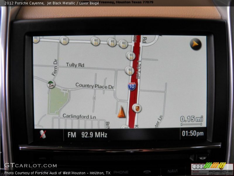 Jet Black Metallic / Luxor Beige 2012 Porsche Cayenne