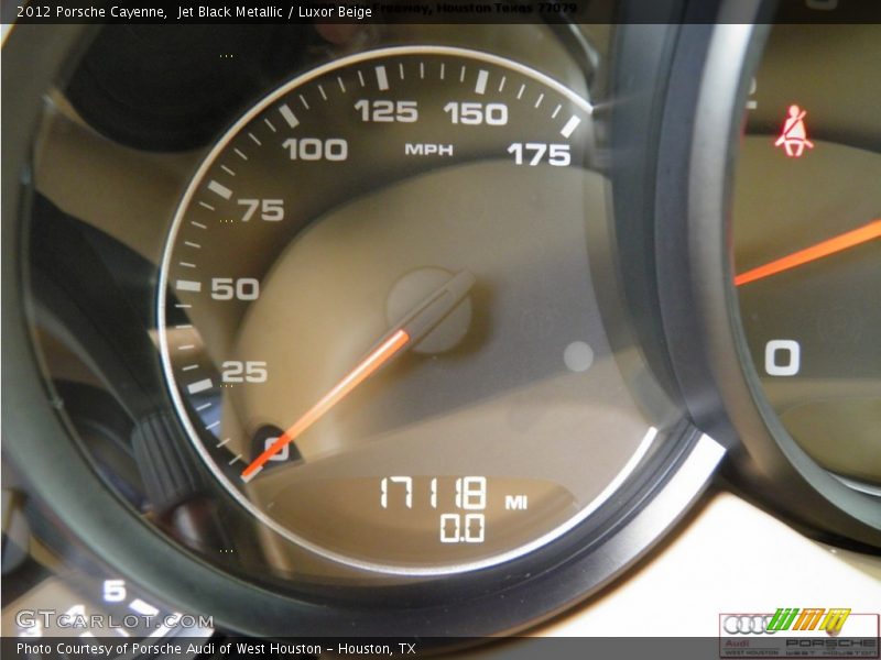 Jet Black Metallic / Luxor Beige 2012 Porsche Cayenne