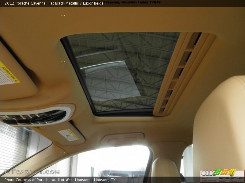 Jet Black Metallic / Luxor Beige 2012 Porsche Cayenne