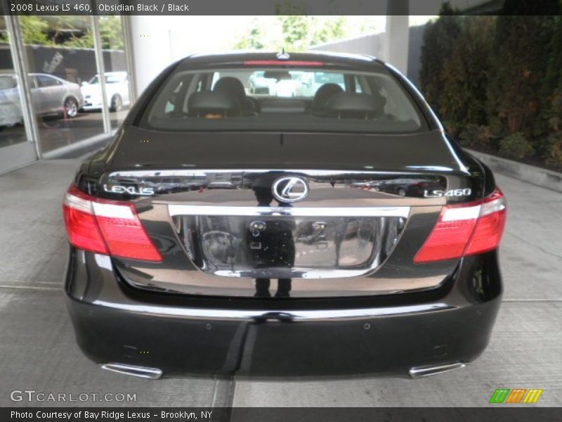 Obsidian Black / Black 2008 Lexus LS 460