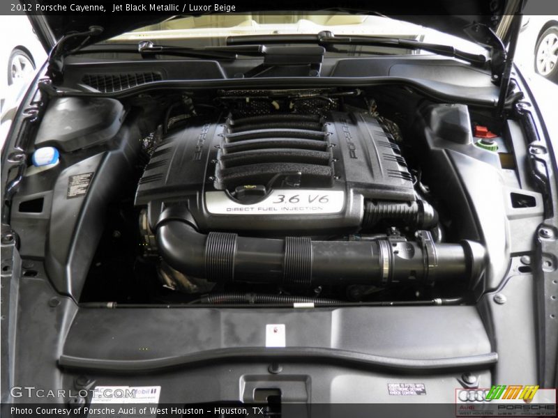 Jet Black Metallic / Luxor Beige 2012 Porsche Cayenne