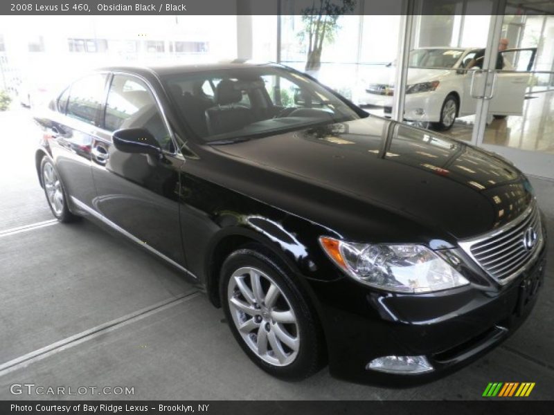Obsidian Black / Black 2008 Lexus LS 460