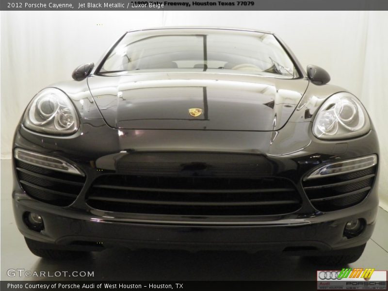 Jet Black Metallic / Luxor Beige 2012 Porsche Cayenne