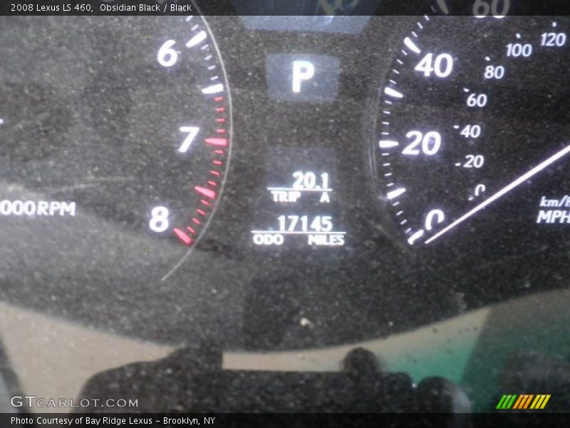 Obsidian Black / Black 2008 Lexus LS 460