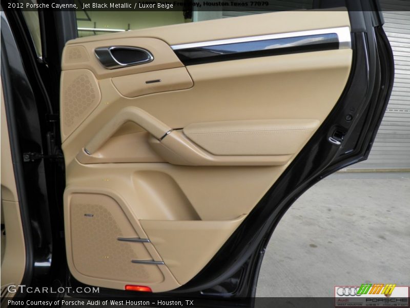 Jet Black Metallic / Luxor Beige 2012 Porsche Cayenne