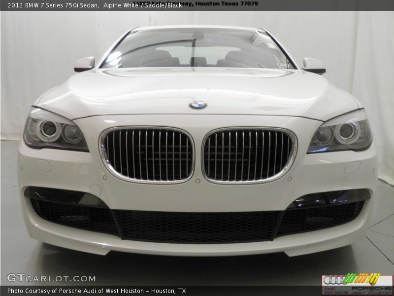 Alpine White / Saddle/Black 2012 BMW 7 Series 750i Sedan