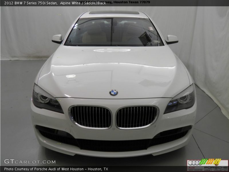 Alpine White / Saddle/Black 2012 BMW 7 Series 750i Sedan