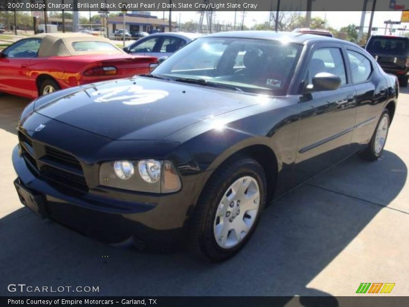 Brilliant Black Crystal Pearl / Dark Slate Gray/Light Slate Gray 2007 Dodge Charger