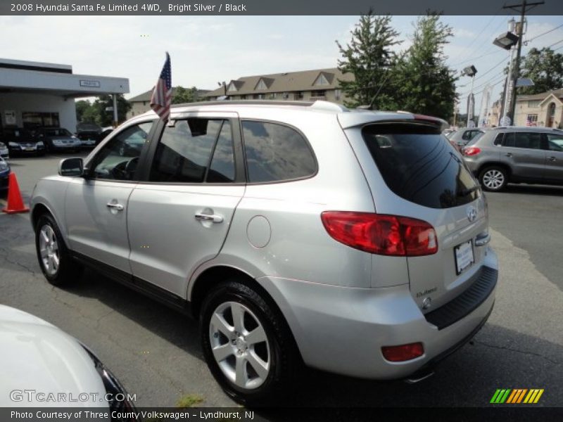 Bright Silver / Black 2008 Hyundai Santa Fe Limited 4WD