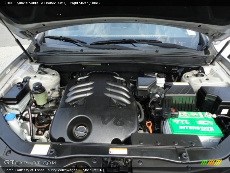 Bright Silver / Black 2008 Hyundai Santa Fe Limited 4WD