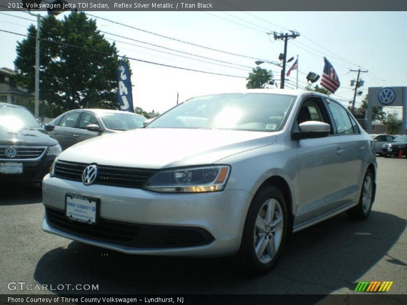 Reflex Silver Metallic / Titan Black 2012 Volkswagen Jetta TDI Sedan