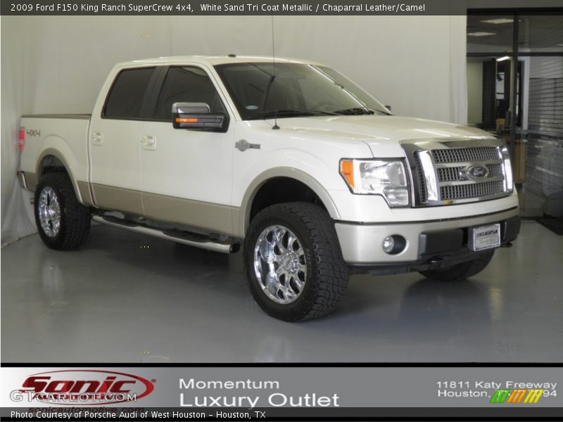 White Sand Tri Coat Metallic / Chaparral Leather/Camel 2009 Ford F150 King Ranch SuperCrew 4x4