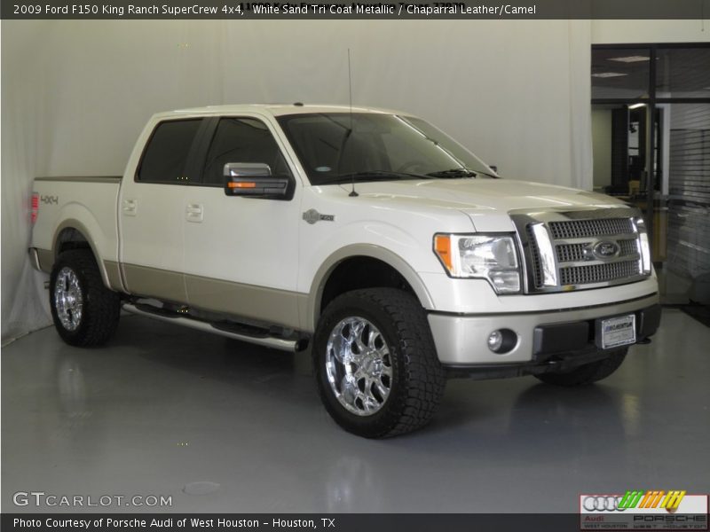 White Sand Tri Coat Metallic / Chaparral Leather/Camel 2009 Ford F150 King Ranch SuperCrew 4x4
